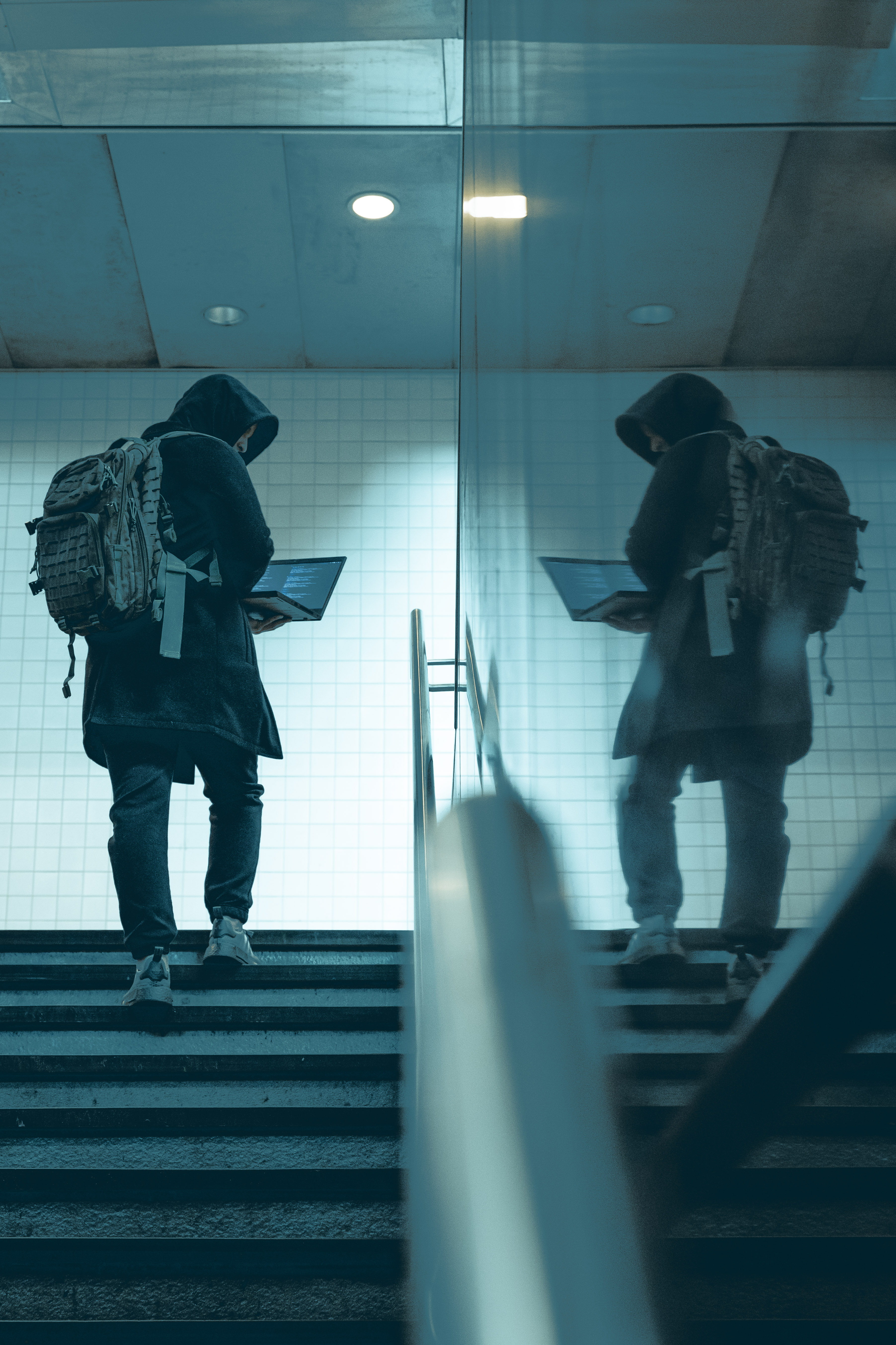 Gabriel in a cinematic urban environment